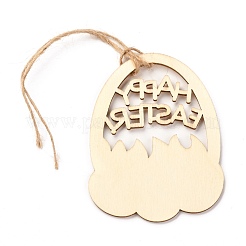 DIY Egg Shape Handmade Hollow Out Graffiti Wood&nbsp;WOOD-G007-03