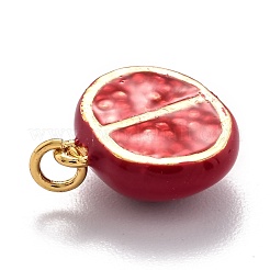 Brass Enamel Pendants&nbsp;KK-O140-02G