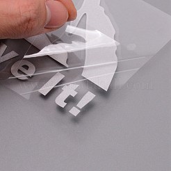 防水 3d pvc 車のステッカー  マスキングテープ付  車の装飾用  一言一言の山  それを生きる！  ホワイト  9x22x0.01cm&nbsp;DIY-WH0257-55