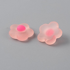 春をテーマにした半透明樹脂カボション  花  ミスティローズ  16.5x18x7mm&nbsp;RESI-TAC0016-10E