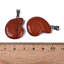 Natural Red Jasper Pendants&nbsp;G-Q601-45F