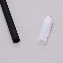 Plastic Pen with Alloy Bottom&nbsp;AJEW-WH0239-83C