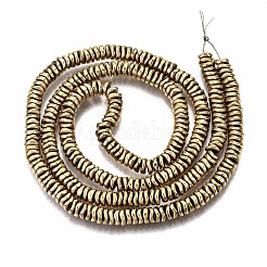 Electroplate Non-magnetic Synthetic Hematite Beads Strands&nbsp;G-T114-55G