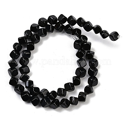 Natural Black Onyx(Dyed & Heated) Beads Strands&nbsp;G-A257-A01-01