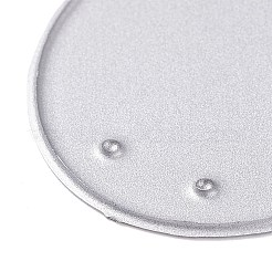 （訳あり商品）  炭素鋼カッティングダイステンシル  DIY革製造用  ティアドロップ  マットプラチナカラー  6.2x3.4x0.1cm  穴：2.5mm  内径：5.95のCM&nbsp;DIY-XCP0001-78
