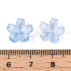 Baking Paint Transparent Glass Bead Caps&nbsp;DGLA-N014-06A-02
