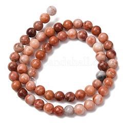 Natural Pink Aventurine Beads Strands&nbsp;G-G735-41-6mm