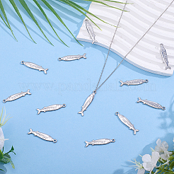 12Pcs 304 Stainless Steel Pendants&nbsp;STAS-HY0002-17P