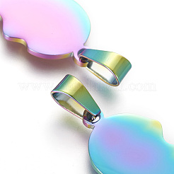 304 Stainless Steel Split Pendants&nbsp;STAS-F214-01M