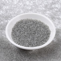 MIYUKIラウンドロカイユビーズ  日本製シードビーズ  （rr2412)透明トープ  11/0  2x1.3mm  穴：0.8mm  約50000個/ポンド&nbsp;SEED-G007-RR2412