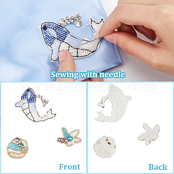 6Pcs 6 Style Sea Animal Handmade Ornament Accessories&nbsp;DIY-GF0008-86