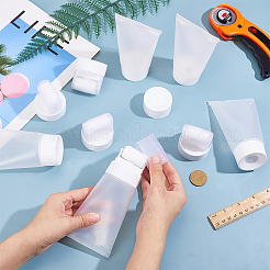 5個入りPPプラスチックタッチアップ詰め替え可能ペイントローラーブラシ  壁修理ツール  ホワイト  130x76x48mm  容量：100ml（3.38fl.oz）&nbsp;AJEW-WH0816-296
