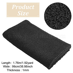 ポリエステル生地  服装アクセサリー  ブラック  176x80~100x0.1cm&nbsp;DIY-WH0542-39B