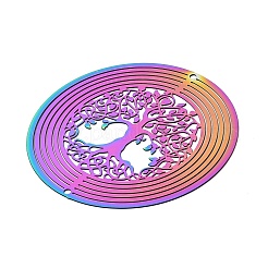 Tree of Life 201 Stainless Steel 3D Rotating Hanging Wind Spinner&nbsp;STAS-C166-05RC