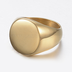 Ion Plating(IP) 304 Stainless Steel Finger Rings&nbsp;RJEW-H125-30G