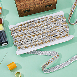 14.5M Polyester Lace Trim Ribbon&nbsp;OCOR-WH0101-244B