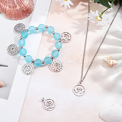 7Pcs 7 Style 304 Stainless Steel Pendants&nbsp;STAS-SC0002-24P