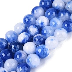 Natural Dyed Persian Jade Beads Strands&nbsp;G-Q609-8mm-01