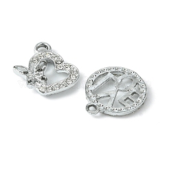 20Pcs 10 Style Alloy Crystal Rhinestone Pendants&nbsp;ALRI-FS0001-01
