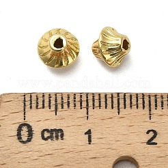 真鍮ビーズ  双円錐形  18KGP本金メッキ  6.5x6mm  穴：1.5mm&nbsp;KK-B142-17G