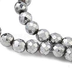 Electroplate Synthetic Magnetic Hematite Beads Strands&nbsp;G-A263-B01-02C