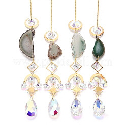 Brass & Crystal Suncatchers&nbsp;LS-HJEW-G018-04B-G