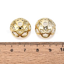 UVメッキABSビーズキャップ  花  淡いチソウ  17x16.5x9mm  穴：3.5mm&nbsp;OACR-D316-04B-11