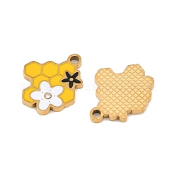 304 Stainless Steel Enamel Pendants&nbsp;SA-CBAA937-01G