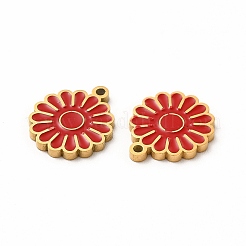 Ion Plating(IP) 304 Stainless Steel Enamel Charms&nbsp;STAS-F291-03G-01