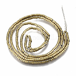 Electroplate Non-magnetic Synthetic Hematite Beads Strands&nbsp;G-T114-57-LG