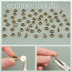 チベットスタイルの合金製スナップオンベイル60個  カドミウムフリー＆鉛フリー  アンティーク黄金  11.5x9x4.8mm&nbsp;FIND-PH0022-36
