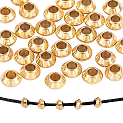304 Stainless Steel Bead Spacers, Abacus, Stainless Steel Color, 8x3