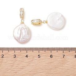 Natural Baroque Keshi Pearl Pendants&nbsp;PALLOY-JF05494
