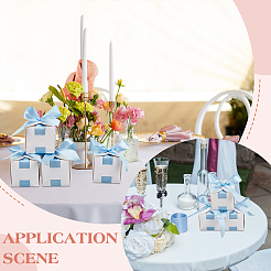 Square Paper Wedding Candy Storage Boxes with Ribbon&nbsp;AJEW-WH0609-744D