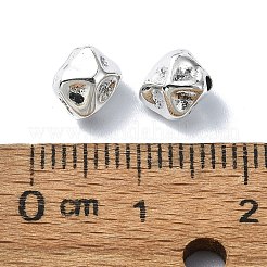 チベット風合金ビーズ  ポリゴン  ナゲット  アンティークシルバー  7x6.5x5.5mm  穴：1.4mm&nbsp;X-TIBEB-F065-23AS