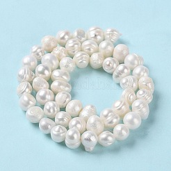 Natural Cultured Freshwater Pearl Beads Strands&nbsp;PEAR-E018-50
