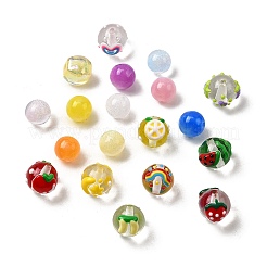 98Pcs Fruits Theme Resin Enamel Beads&nbsp;RESI-Z041-02