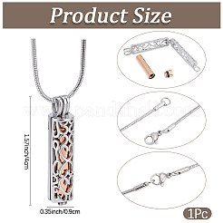 DIY Stainless Steel Pendant Necklaces Making Kits&nbsp;DIY-CN0003-75RG