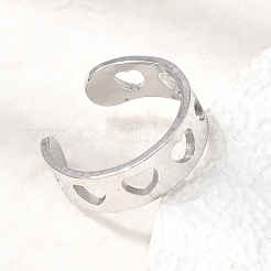 304 Stainless Steel Cuff Open Rings for Women&nbsp;SA-CBA82C8-20P
