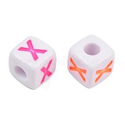 Opaque Acrylic Enamel European Beads&nbsp;AC-ACBA1794-04X