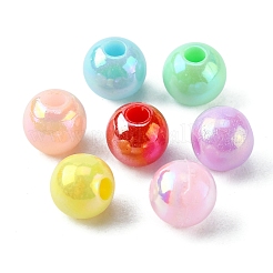490Pcs 7 Style Opaque Acrylic Beads&nbsp;MACR-YW0002-04