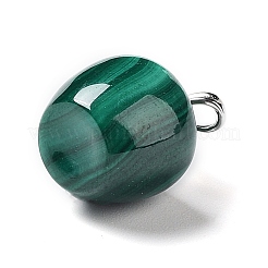 Natural Malachite Fruit Pendants&nbsp;G-P501-06P