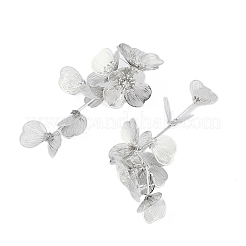 Flower Alloy Rhinestone Stud Earrings for Women&nbsp;EJEW-Z056-01P