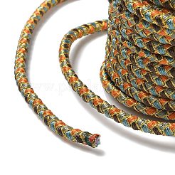 10m ポリエステル編組コード  ラウンド  オレンジ  5mm  約10.94ヤード（10m）/ロール&nbsp;OCOR-A012-01G