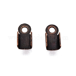 アイアン製コードエンドパーツ  赤銅鉱  5.5~6x3mm  穴：1.2mm&nbsp;IFIN-T021-01R