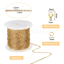 65.8 Feet 2 Colors Brass Cable Chains&nbsp;CHC-BC0001-14