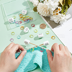 Cup with Word Food Grade Eco-Friendly Silicone Knitting Needle Stoppers&nbsp;DIY-NB0010-69