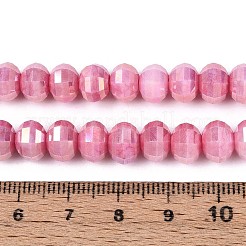 Anti-Tarnish Electroplate Glass Beads Strands&nbsp;GLAA-T025-8mm-19C