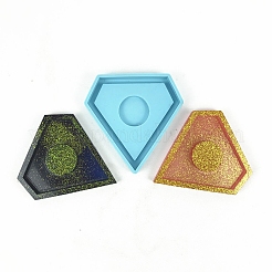DIYまつげトレイシリコンモールド  レジン型  粘土工芸の金型ツール  ダイヤモンド  ホワイト  96x93x10mm&nbsp;DIY-TAC0016-19
