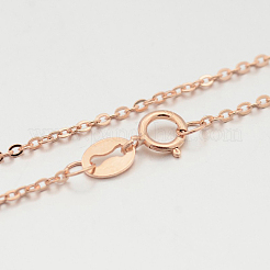 925 Sterling Silver Cable Chain Necklaces&nbsp;LS-STER-M086-22A